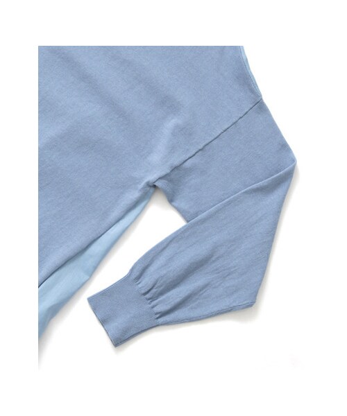 URBAN RESEARCH DOORS（アーバンリサーチドアーズ）の「布帛コンビニットプルオーバー（トップス・レディース・オフ/サックス/イエロー・one）」の10枚目の写真