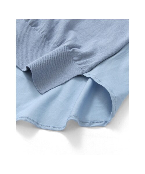 URBAN RESEARCH DOORS（アーバンリサーチドアーズ）の「布帛コンビニットプルオーバー（トップス・レディース・オフ/サックス/イエロー・one）」の11枚目の写真