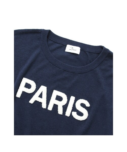 URBAN RESEARCH DOORS(アーバンリサーチドアーズ)の「PARIS S/Sニット(トップス・レディース・WHITE/BEIGE/NAVY・one)」の9枚目の写真