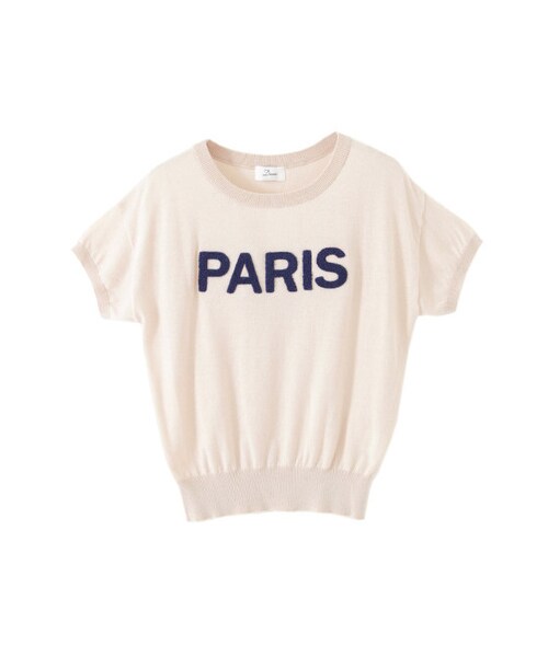 URBAN RESEARCH DOORS(アーバンリサーチドアーズ)の「PARIS S/Sニット(トップス・レディース・WHITE/BEIGE/NAVY・one)」の3枚目の写真