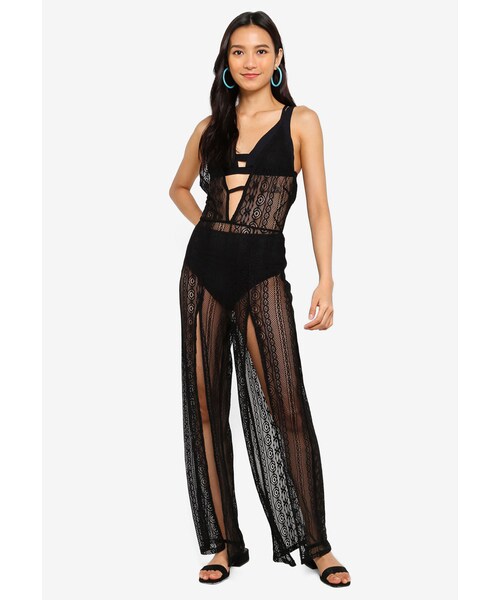 lace beach jumpsuit