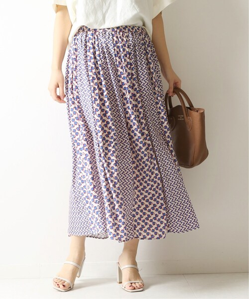 美品 Spick&Span メゾンシャトールージュ プリントギャザースカート M 美品 Spick&Span メゾンシャトールージュ プリントギャザー