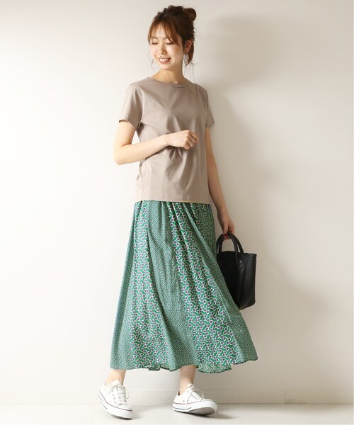美品 Spick&Span メゾンシャトールージュ プリントギャザースカート M 美品 Spick&Span メゾンシャトールージュ プリントギャザー