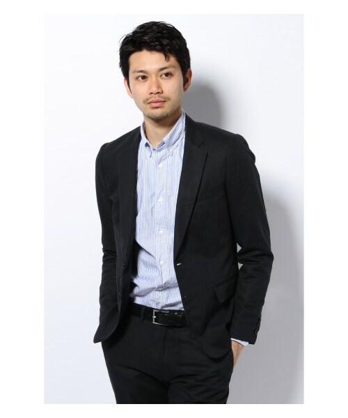 JOURNAL STANDARD（ジャーナルスタンダード）の「C/フレンチリネンサマージャケット（テーラードジャケット・メンズ・ベージュ/カーキ/ネイビー/ブルー・S/M/L）」の3枚目の写真