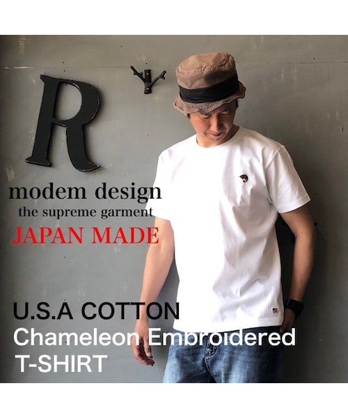 モダンロゴ刺繍T ホワイト　Mサイズ 楽天市場】m.m.o(エムエムオー) レディース太ステッチロゴ刺繍五