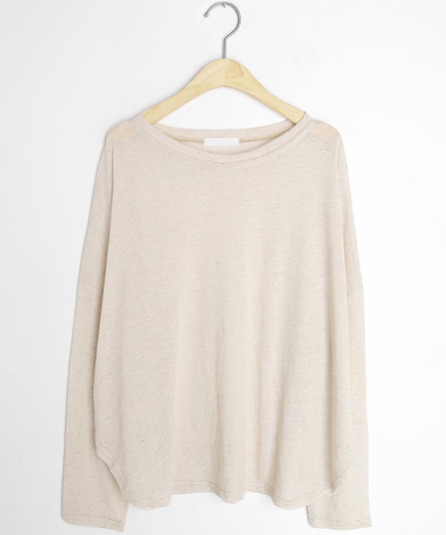 DHOLIC（ディーホリック）の「ラウンドヘムシアーTシャツ（Tシャツ/カットソー・レディース・グリーン/ブラック/ブラウン/ホワイト/ベージュ/ピンク・FREE）」の5枚目の写真