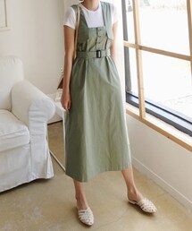 DHOLIC | ベルトSETボタンフラップワンピース(ワンピース)