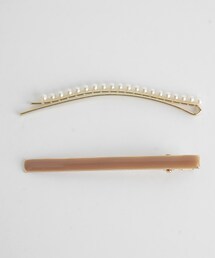 DHOLIC | パールピン&ヘアクリップ2SET(ヘアピン)