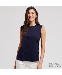 UNIQLO | マーセライズコットンT（ノースリーブ）(Tシャツ/カットソー)
