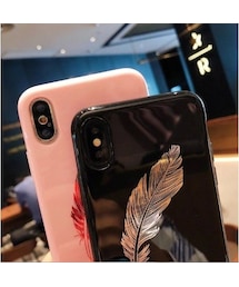 iPhoneケース ノーブランド no brand（ノーブランド）の「輸入雑貨 シンプル フェザー 羽
