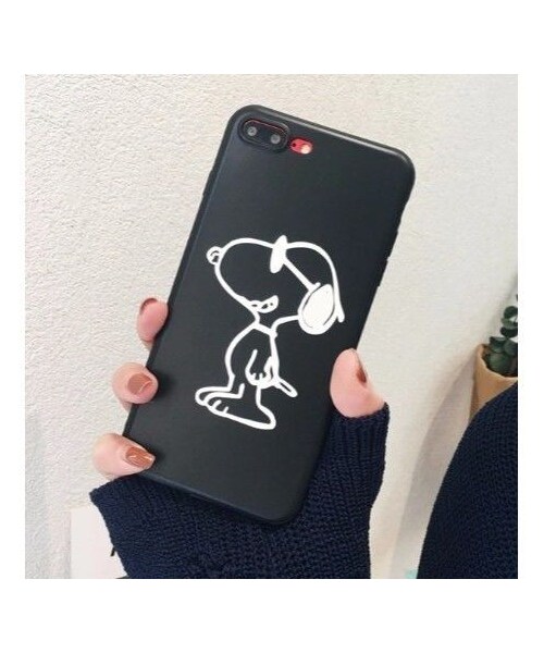 No Brand ノーブランド の 輸入雑貨 スヌーピー ケータイケース Snoopy ケータイカバー Iphone Xs ケース 最大種類 Iphone 8 7 6 6 S Plus ２ブラックサングラス スマホケース カバー Wear