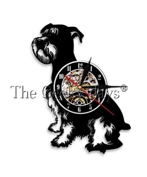 アンティーク目玉時計 シュナウザー犬 （no brand（ノーブランド