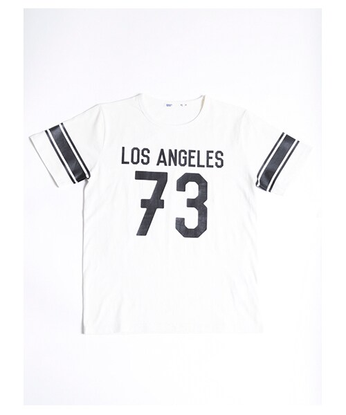 SEVENDAYS=SUNDAY(セブンデイズサンデイ)の「《メンズ》 フットボールラインTeeシャツ(カットソー・メンズ・ホワイト/ブラック・S/M/L)」の8枚目の写真