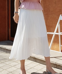 DHOLIC | ウエストストレッチプリーツロングスカート(スカート)