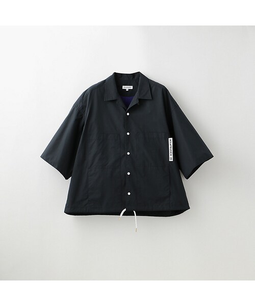 A(LeFRUDE)E(アレフルード)の「【A(LeFRUDE)E】MEN 半袖オープンカラーシャツ(シャツ/ブラウス・メンズ・ブラック/パープル・S/M/L)」の1枚目の写真