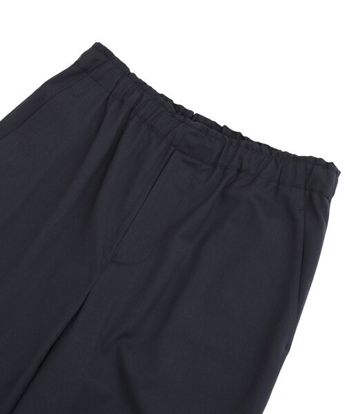 THEE（シー）の「ハイウエストイージースラックス（パンツ・メンズ・BLK/BRN・1/2/MODEL:177cm SIZE:2）」の9枚目の写真