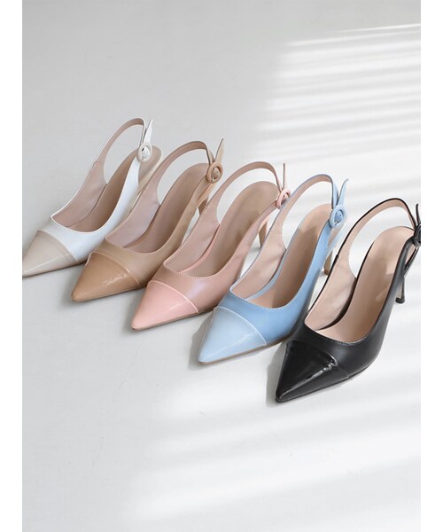 SAPPUN（サプン）の「Ricardo（パンプス・レディース・White/Blue・22.5-25.0cm）」の2枚目の写真