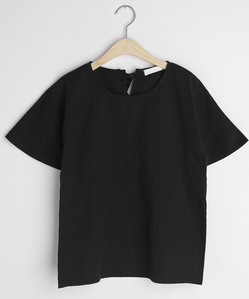 DHOLIC（ディーホリック）の「バックリボン半袖ブラウス（シャツ/ブラウス・レディース・ホワイト/ベージュ/ブラック/パープル・FREE）」の2枚目の写真