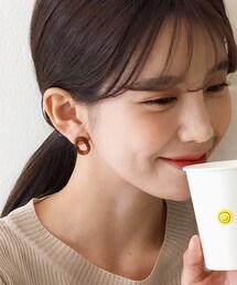 DHOLIC | マーブリングオーバルピアス(ピアス(両耳用))