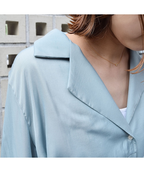 no brand（ノーブランド）の「ペールトーンサテンBL（シャツ/ブラウス・レディース・その他）」の6枚目の写真