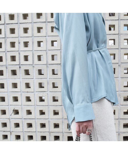 no brand（ノーブランド）の「ペールトーンサテンBL（シャツ/ブラウス・レディース・その他）」の7枚目の写真