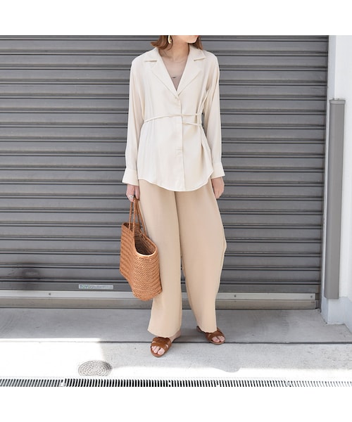 no brand（ノーブランド）の「ペールトーンサテンBL（シャツ/ブラウス・レディース・その他）」の8枚目の写真