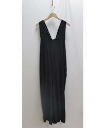 YARRA ヤラ ⿻ バックシャン リネン サロペット 黒 ルーズ 麻 ゆったり YARRA ヤラ ⿻ バックシャン リネン サロペット 黒 ルーズ 麻