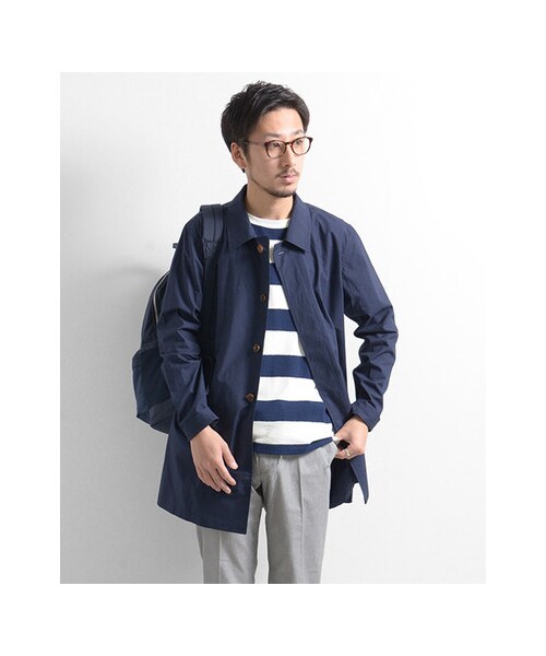 URBAN RESEARCH（アーバンリサーチ）の「ミドル丈ライトステンカラーコート（ジャケット/アウター・メンズ・CAMEL/NAVY/KHAKI・M/L）」の10枚目の写真
