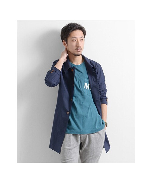 URBAN RESEARCH（アーバンリサーチ）の「ミドル丈ライトステンカラーコート（ジャケット/アウター・メンズ・CAMEL/NAVY/KHAKI・M/L）」の7枚目の写真