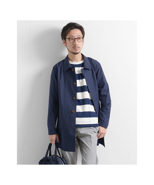 URBAN RESEARCH（アーバンリサーチ）の「ミドル丈ライトステンカラーコート（ジャケット/アウター・メンズ・CAMEL/NAVY/KHAKI・M/L）」の8枚目の写真