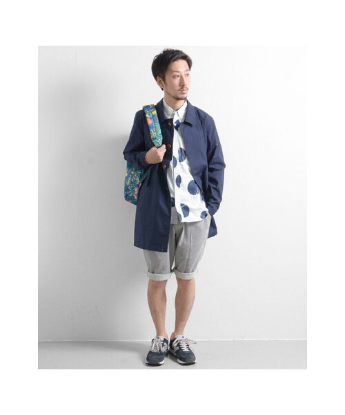 URBAN RESEARCH（アーバンリサーチ）の「ミドル丈ライトステンカラーコート（ジャケット/アウター・メンズ・CAMEL/NAVY/KHAKI・M/L）」の22枚目の写真
