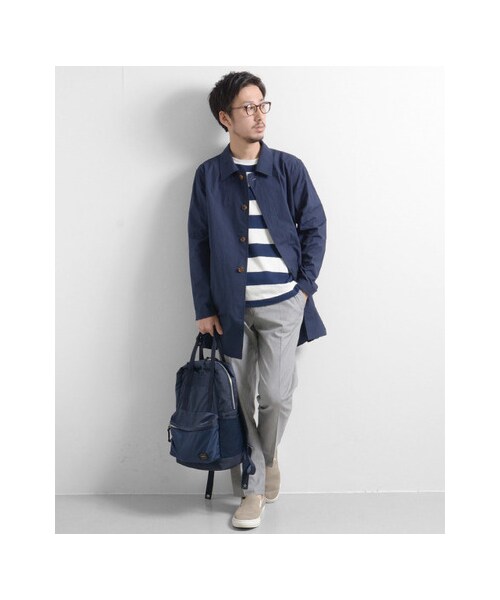 URBAN RESEARCH（アーバンリサーチ）の「ミドル丈ライトステンカラーコート（ジャケット/アウター・メンズ・CAMEL/NAVY/KHAKI・M/L）」の19枚目の写真
