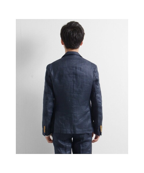 URBAN RESEARCH（アーバンリサーチ）の「フランダースリネンドビージャケット（ジャケット/アウター・メンズ・BEIGE/NAVY・M/L）」の10枚目の写真