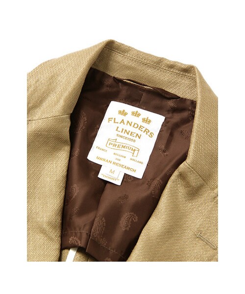 URBAN RESEARCH（アーバンリサーチ）の「フランダースリネンドビージャケット（ジャケット/アウター・メンズ・BEIGE/NAVY・M/L）」の20枚目の写真