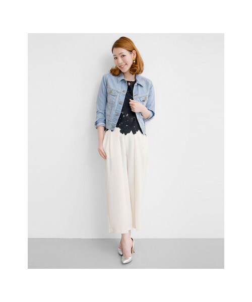 URBAN RESEARCH ROSSO WOMEN（アーバンリサーチ　ロッソ）の「ROSSO×Lee　101J RIDERS JACKET（ジャケット/アウター・レディース・IDG BLEACH・M）」の3枚目の写真