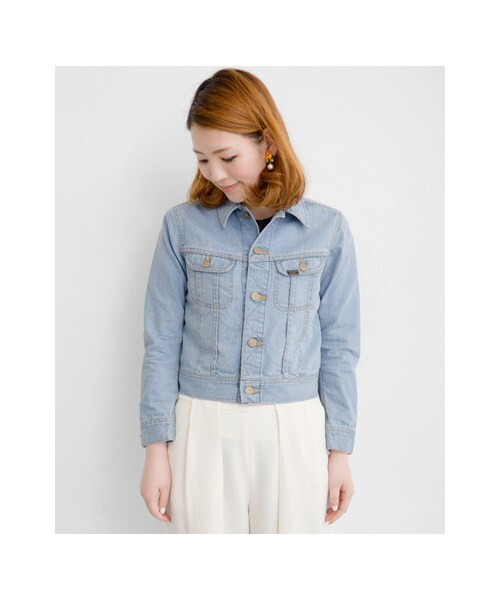 URBAN RESEARCH ROSSO WOMEN（アーバンリサーチ　ロッソ）の「ROSSO×Lee　101J RIDERS JACKET（ジャケット/アウター・レディース・IDG BLEACH・M）」の4枚目の写真