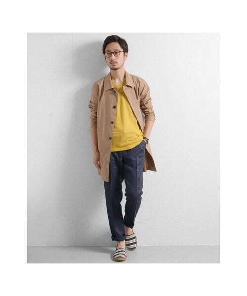 URBAN RESEARCH（アーバンリサーチ）の「フランダースリネンドビーイージーパンツ（パンツ・メンズ・BEIGE/NAVY・M/L）」の13枚目の写真