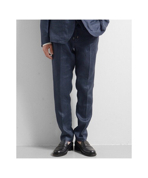 URBAN RESEARCH（アーバンリサーチ）の「フランダースリネンドビーイージーパンツ（パンツ・メンズ・BEIGE/NAVY・M/L）」の7枚目の写真