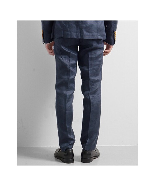 URBAN RESEARCH（アーバンリサーチ）の「フランダースリネンドビーイージーパンツ（パンツ・メンズ・BEIGE/NAVY・M/L）」の9枚目の写真