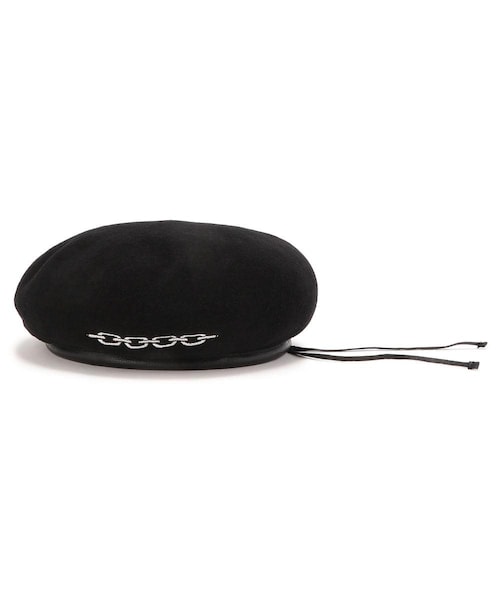 AZS TOKYO I HATE ME TOO チェーン ベレー（黒） 中村嶺亜