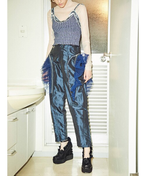 パンツ PAMEO POSE PAMEO POSE（パメオポーズ）の「Belted Skinny Denim（デニム