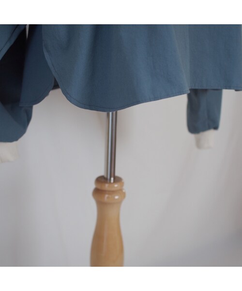 Handmade（ハンドメイド）の「コットンプルオーバー （スモーキーブルー）（シャツ/ブラウス・レディース・その他）」の10枚目の写真