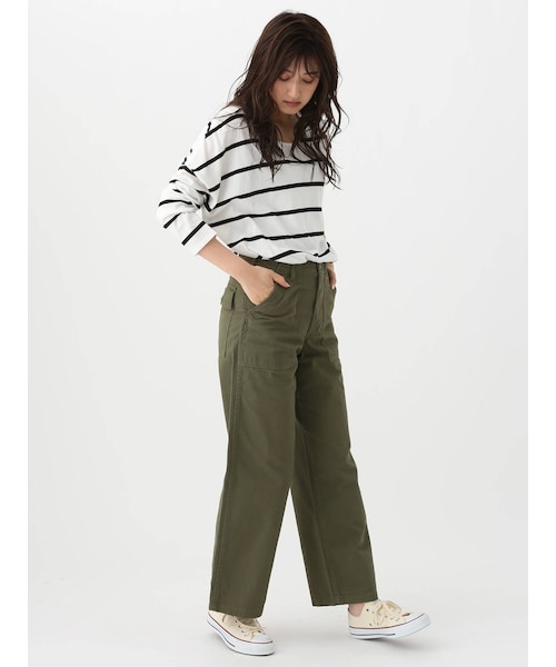 Ungrid(アングリッド)の「ウォッシュベイカーパンツ(パンツ・ベージュ/カーキ・M/S)」の13枚目の写真