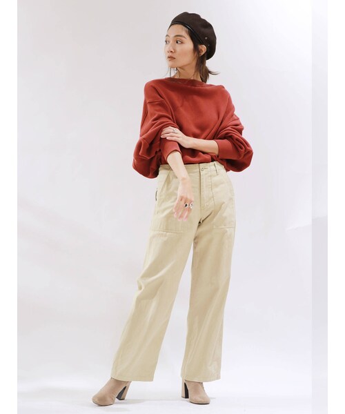 Ungrid(アングリッド)の「ウォッシュベイカーパンツ(パンツ・ベージュ/カーキ・M/S)」の8枚目の写真