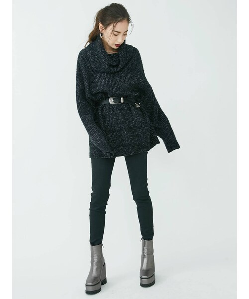 EVRIS（エヴリス）の「Basicスキニーデニムパンツ（デニムパンツ・ブラック・S/M/XS）」の12枚目の写真