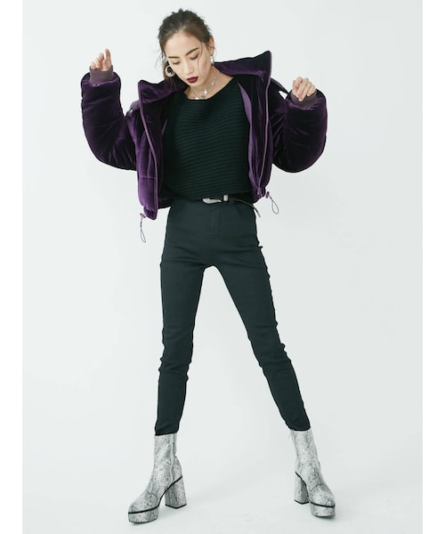 EVRIS（エヴリス）の「Basicスキニーデニムパンツ（デニムパンツ・ブラック・S/M/XS）」の10枚目の写真