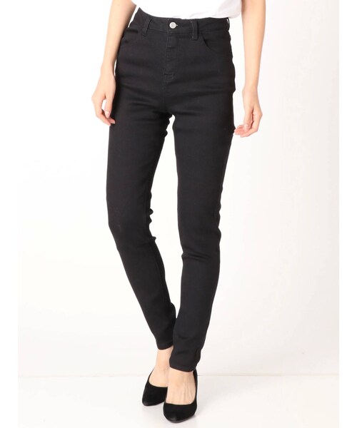 EVRIS（エヴリス）の「Basicスキニーデニムパンツ（デニムパンツ・ブラック・S/M/XS）」の2枚目の写真