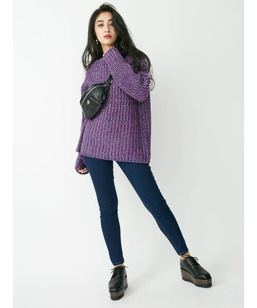 EVRIS（エヴリス）の「Basicスキニーデニムパンツ（デニムパンツ・ブラック・S/M/XS）」の4枚目の写真