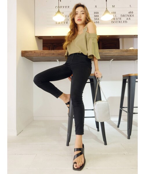 EVRIS（エヴリス）の「Basicスキニーデニムパンツ（デニムパンツ・ブラック・S/M/XS）」の13枚目の写真