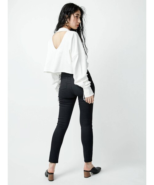 EVRIS（エヴリス）の「Basicスキニーデニムパンツ（デニムパンツ・ブラック・S/M/XS）」の9枚目の写真